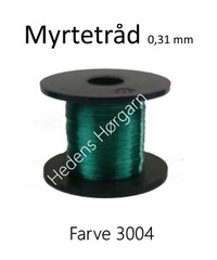 Myrtetråd 0,315 mm farve 3004 grøn